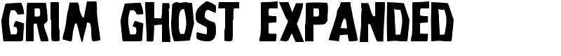 Grim Ghost Expanded Font