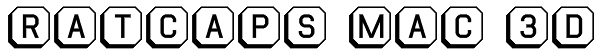Ratcaps Mac 3D Font