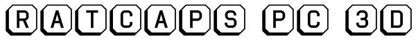Ratcaps PC 3D Font