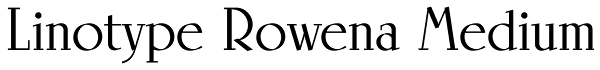 Linotype Rowena Medium Font