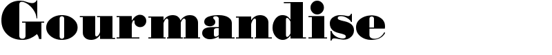 Gourmandise Font