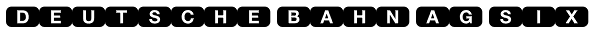 Deutsche Bahn AG Six Font