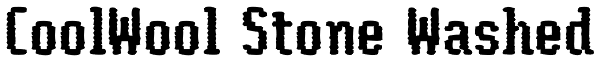 CoolWool Stone Washed Font
