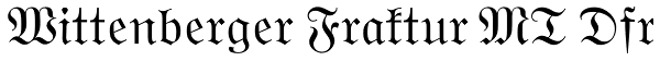Wittenberger Fraktur MT Dfr Font