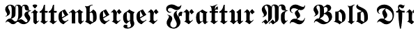 Wittenberger Fraktur MT Bold Dfr Font