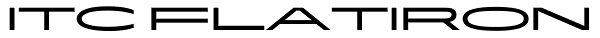 ITC Flatiron Font