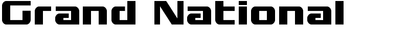 Grand National Font