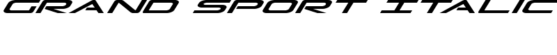Grand Sport Italic Font