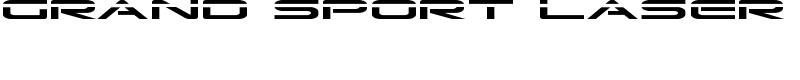 Grand Sport Laser Font
