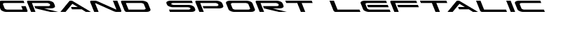 Grand Sport Leftalic Font
