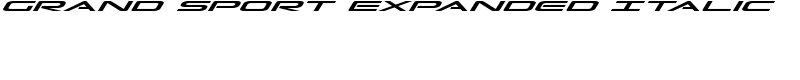 Grand Sport Expanded Italic Font