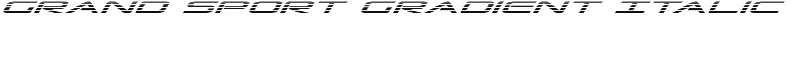 Grand Sport Gradient Italic Font
