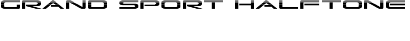 Grand Sport Halftone Font