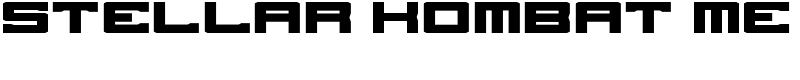 Stellar Kombat ME Font