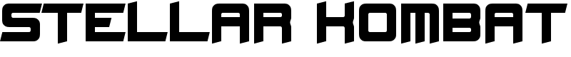 Stellar Kombat Font