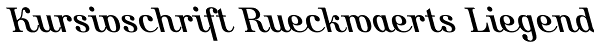 Kursivschrift Rueckwaerts Liegend Font