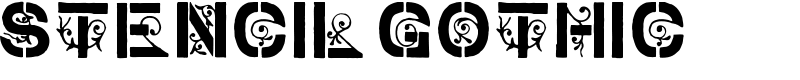 stencil gothic Font