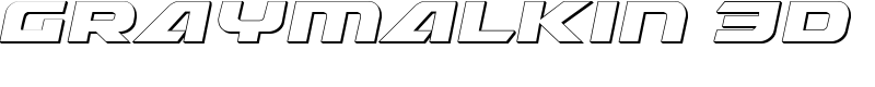 Graymalkin 3D Font
