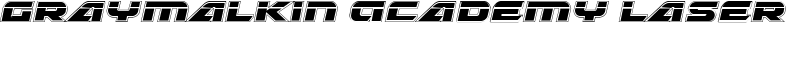 Graymalkin Academy Laser Font