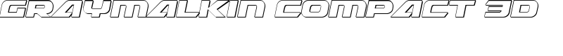 Graymalkin Compact 3D Font