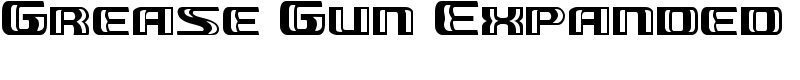 Grease Gun Expanded Font