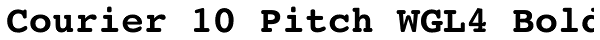 Courier 10 Pitch WGL4 Bold Font