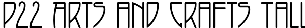 P22 Arts and Crafts Tall Font