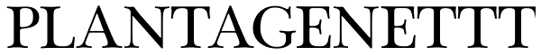 PlantagenetTT Font
