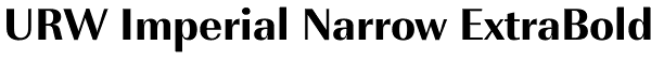URW Imperial Narrow ExtraBold Font