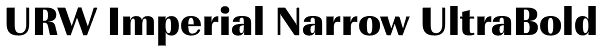 URW Imperial Narrow UltraBold Font