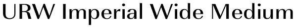 URW Imperial Wide Medium Font
