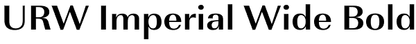 URW Imperial Wide Bold Font