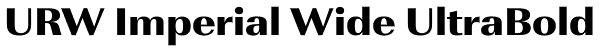 URW Imperial Wide UltraBold Font