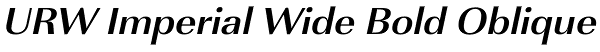 URW Imperial Wide Bold Oblique Font