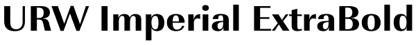 URW Imperial ExtraBold Font