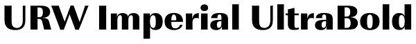 URW Imperial UltraBold Font