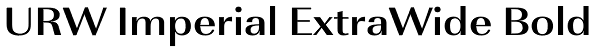 URW Imperial ExtraWide Bold Font