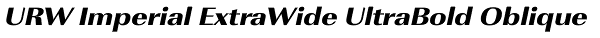 URW Imperial ExtraWide UltraBold Oblique Font