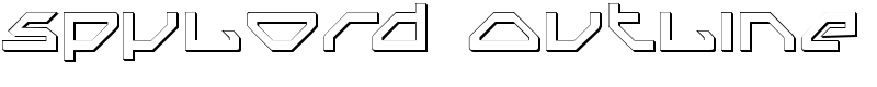 Spylord Outline Font
