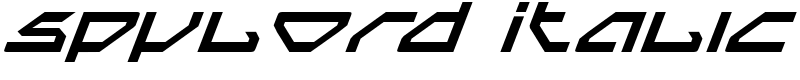 Spylord Italic Font