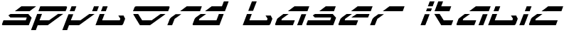 Spylord Laser Italic Font