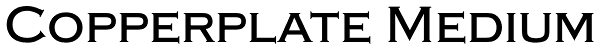 Copperplate Medium Font