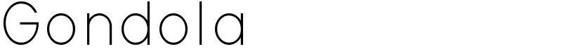 Gondola Font