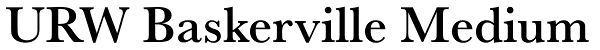 URW Baskerville Medium Font