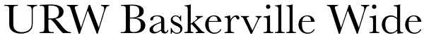 URW Baskerville Wide Font