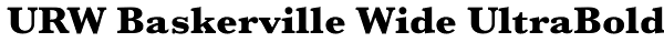 URW Baskerville Wide UltraBold Font