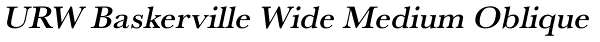 URW Baskerville Wide Medium Oblique Font