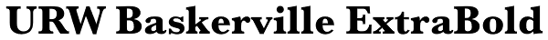 URW Baskerville ExtraBold Font