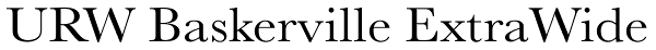 URW Baskerville ExtraWide Font