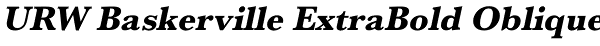 URW Baskerville ExtraBold Oblique Font